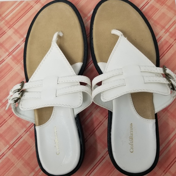 croft and barrow white sandals